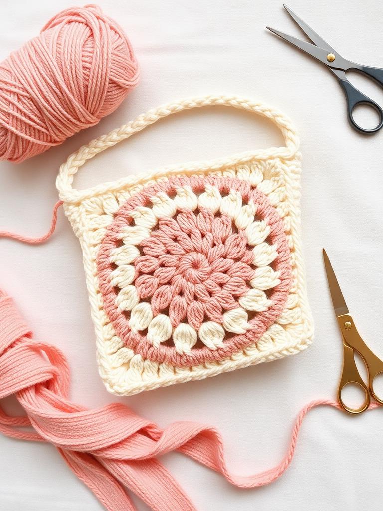 Daisy Granny Square Bag